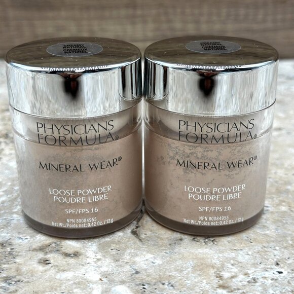 2X Physicians Formula Mineral Wear Loose Powder Creamy Natural SPF16 0.42oz - Picture 1 of 8